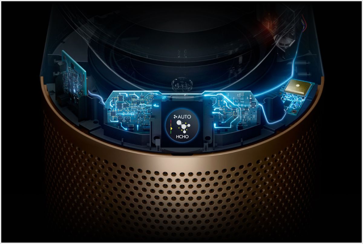 A cutaway image of the sensor system.