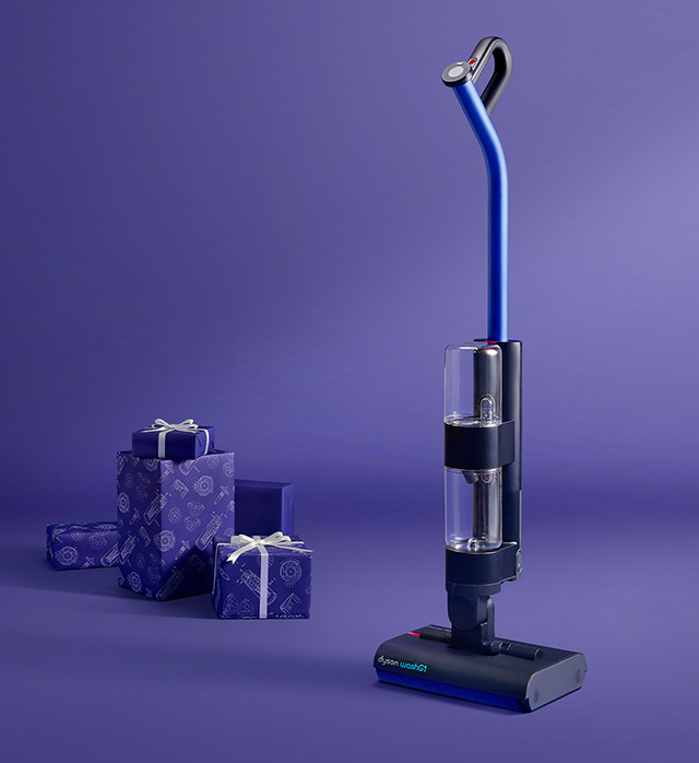 Dyson Gen5detect vacuum in Prussian blue and rich copper.